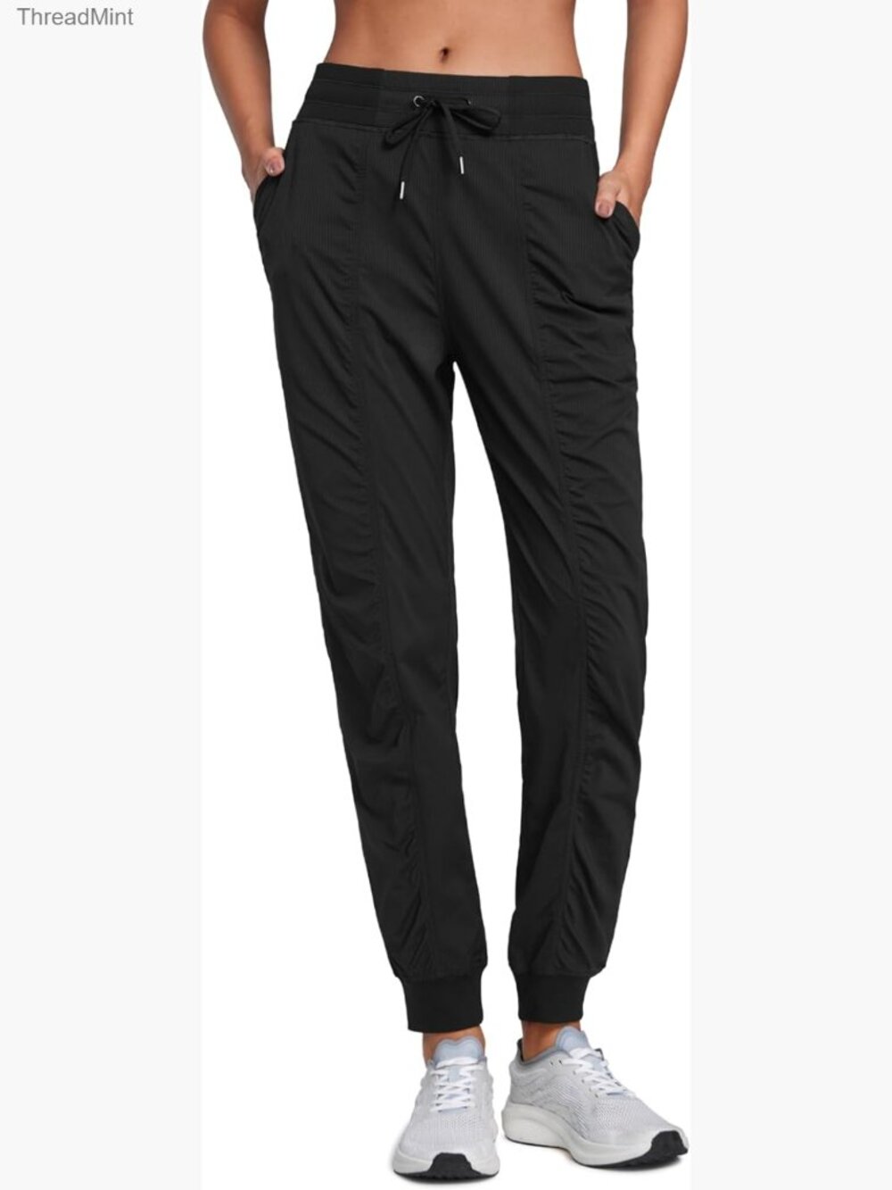 Lightweight Joggers with Pockets - 28.5" Inseam - High Rise - Active Casual